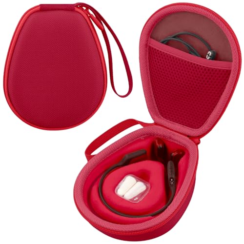 SHOKZ 骨伝導ヘッドフォン RED 専用ケースカナビラ付き Amazon | co2CREA ハードトラベルケース Shokz ショックス OpenRun Pro